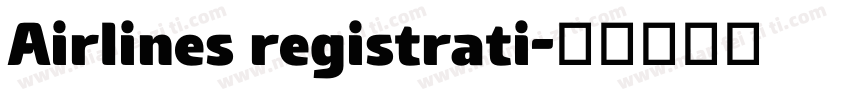 Airlines registrati字体转换